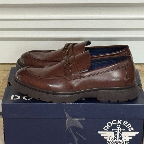 Dockers Men’s Loafers 9.5M Mahogany Brown Bit Slip-On Supreme Comfort 👞 - Picture 3 of 11